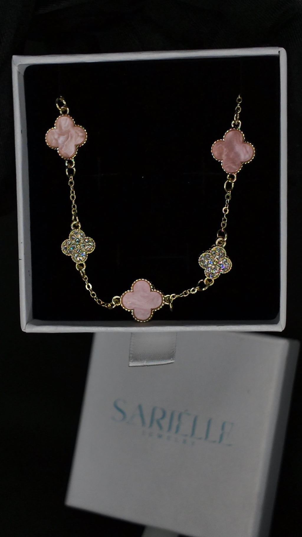 PINK CLOVER BRACELET
