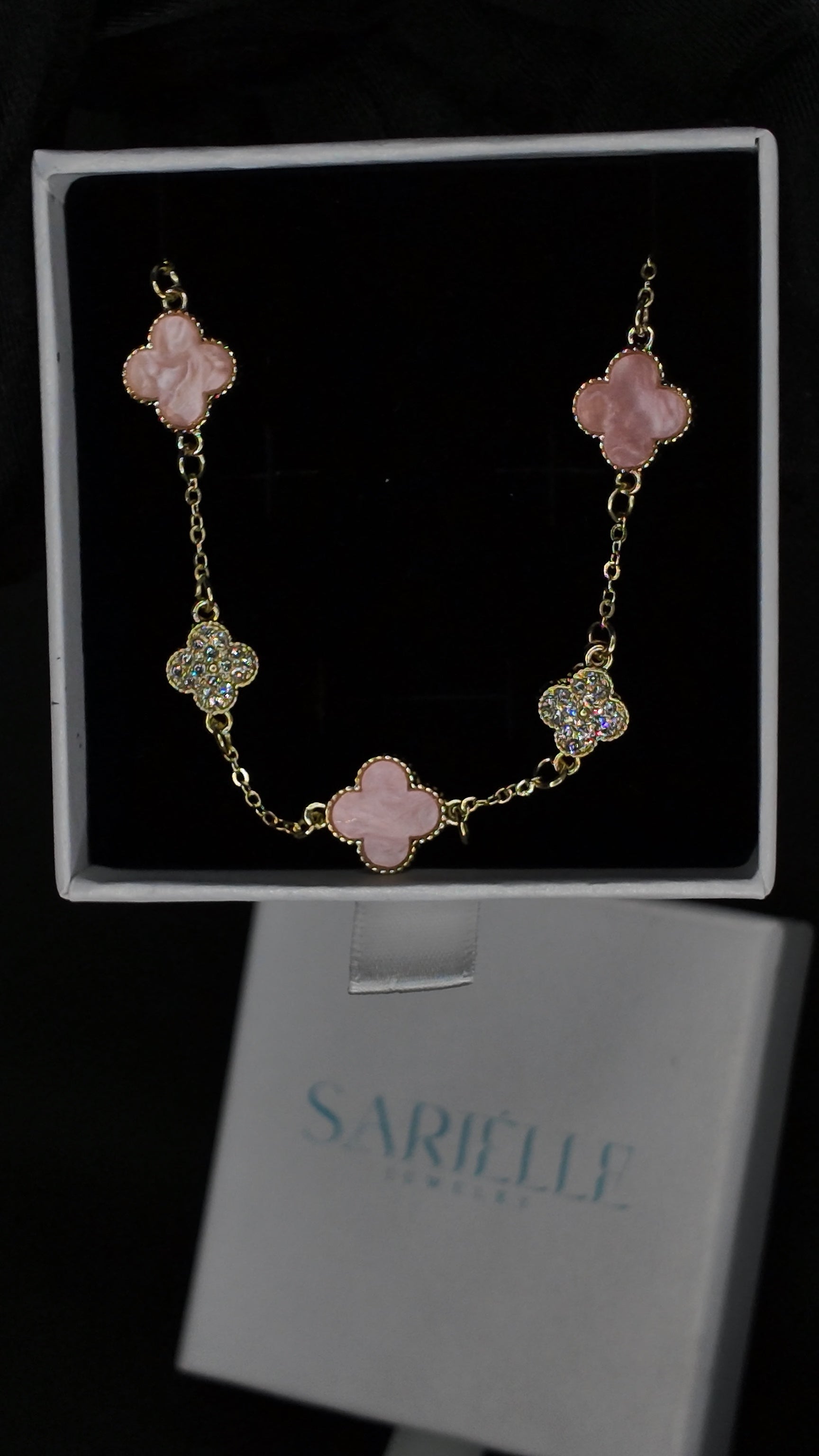PINK CLOVER BRACELET